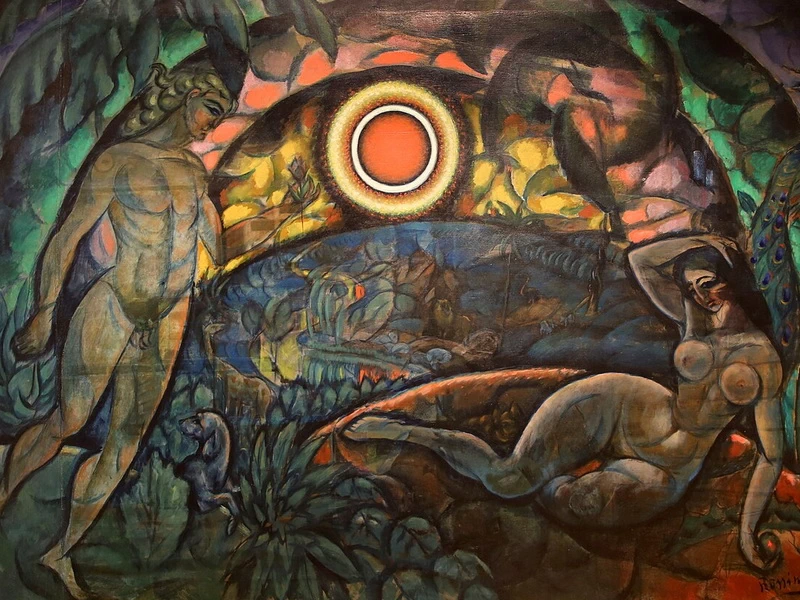 1888-Wladimir Davidovitch Baranoff-Rossine - Adamo ed Eva, 1912